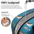 thumbnail image 5 of Beagle and Beach Blue Pattern Insulated Leakproof Lunch Box for Work, Lunch Bag for Women Men, Loncheras Para Mujer for Beach Travel Picnic Camping, 5 of 6
