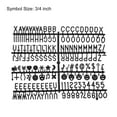 thumbnail image 2 of Uxcell Felt Letter Board Letters Numbers Symbols 3/4 inch Black Alphabet Message Board Changeable, 2 of 6