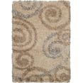 thumbnail image 1 of Tapis Shag Soho beige en polypropylène 3'11"x5'7", 1 of 4
