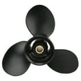 thumbnail image 2 of Engines Boat Motor Propeller 3 Blades 14 Spline Teeth Right Rotation Aluminum Alloy for 9.9-20HP Outboard Engines, 2 of 7