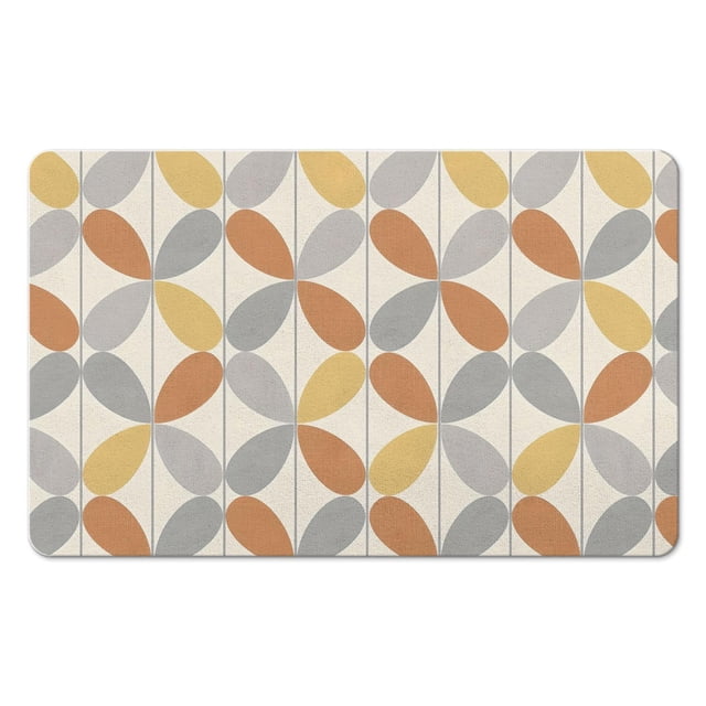 Step into Comfort with Our Boho Small Rug - Soft, Non-Slip & Ultra-Thin Washable Kitchen Mat - Modern Geometric Bohemia Design for Entryway, Indoor Door, Bathroom, Bedroom, Office, 20x32 inch