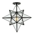 thumbnail image 5 of Safavieh 19" Abrielle Contemporary Iron Flush Mount Lights, Black, 5 of 7