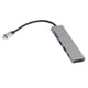 thumbnail image 1 of USB C HUB, 6 EN 1 4K UHD UHD COMPLEJO Y PLAYA CARDE DE ALUMINIO ALUMINIO, 1 of 7