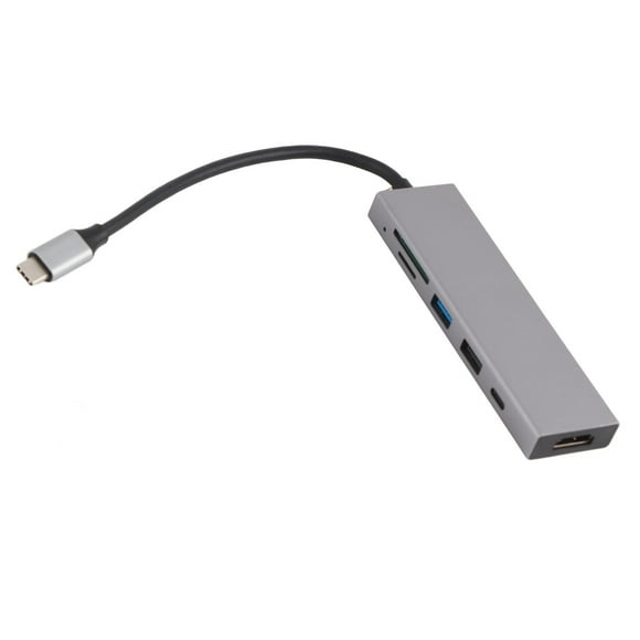 USB C Hub, 100W PD USB C Adapter 6 In 1 5Gbps Transmission Widely For