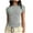 Gray, variant on Luxalzxs Spring Tops for Women 2024 Short Sleeve Solid Color Slim Fit Basics Crew Neck Casual Top Y2K Pullover T-Shirt