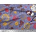 thumbnail image 3 of Soimoi Coton Cambric Tissu Champignon, Raisins & Frais Tissu Imprimé par la Cour 56 Pouces de Large, 3 of 3
