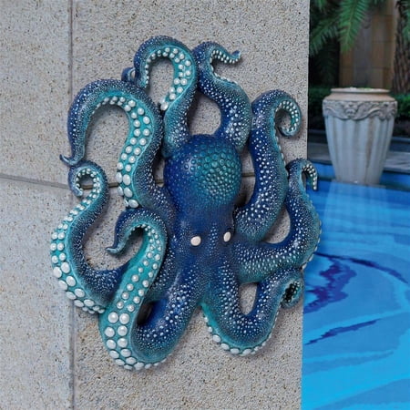 UPC: 0840798120562 | Design Toscano Deadly Blue Octopus of the Coral Reef Wall Sculpture