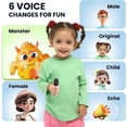 thumbnail image 5 of Mini Karaoke Machine for Kids and Adults, Portable Bluetooth Speaker with 2 Wireless Mics, Pink, 5 of 5