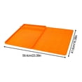 thumbnail image 3 of BUYISI Silicone Griddle Mat Bbq Mat Grill Protective Pad Non-Stick Protective Cover Orange, 3 of 5