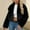 A01_Black, variant on Womens Fleece Thermal Coats Ultra Soft Textured Long Sleeve Jackets Polar Soft Fleece Velvet Varsity Jackets Comfy Fall Fashion Outfits Winter Clothes Blazer 2025
