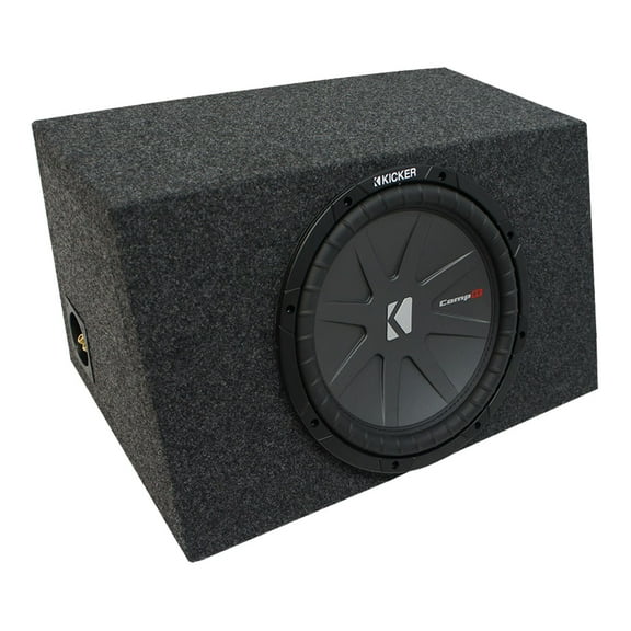 Universal Car Stereo Hatchback Sealed Single 10" Kicker CompR CWR10 Sub Box