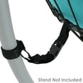 thumbnail image 6 of Sunnydaze Penelope Resin Wicker Egg Hanging Chair with Cushions, Turquoise, 6 of 7
