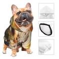 thumbnail image 3 of Fotbe Bucket Flower Cow Sudadera con Estampado para Perros Pequeños – Suéter con Capucha para Mascotas, Tela Suave de Forro Polar con Bolsillo-Small, 3 of 7