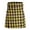 Yellow, variant on fartey Men Scottish Utility Kilts Casual Pleated Plaid Print Skirts with Pockets High Waist Summer Tartan Skirts