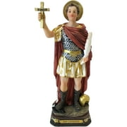 8" San Expedito Saint Expeditus Statue Figurine Religion Collectible Rome Centurion