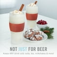 thumbnail image 6 of Host FREEZE Beer Glasses, Tumbler for Iced Coffee, 16oz Set of 2, Wood, 6 of 13