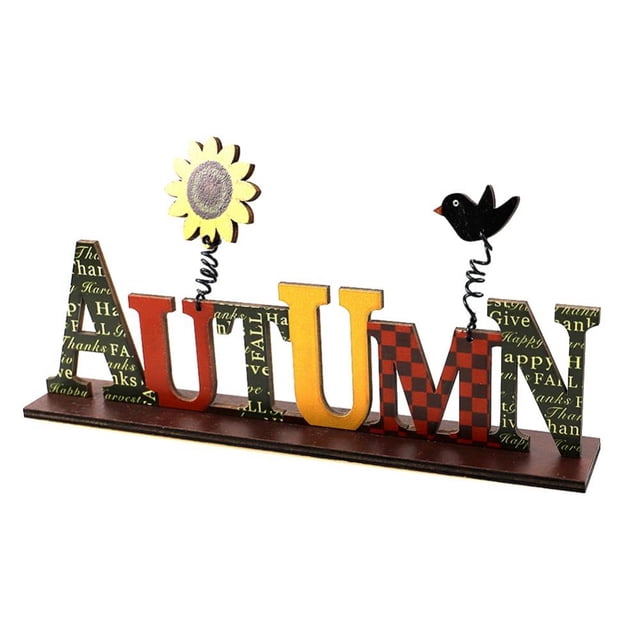 Halloween Table Wood Sign Decor Halloween Boo Letters Sign Halloween Wooden Boo Centerpiece Table Decoration for Home Kitchen Party