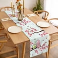thumbnail image 3 of Table Runner 48 Inches Long for Kitchen Dining, Easter Dresser Scarf Farmhouse, Dining Table Decorations for Wedding/Parties, Spring Gnomes Blossoms Flowers Colorful Eggs 13 x 48 In, 3 of 8