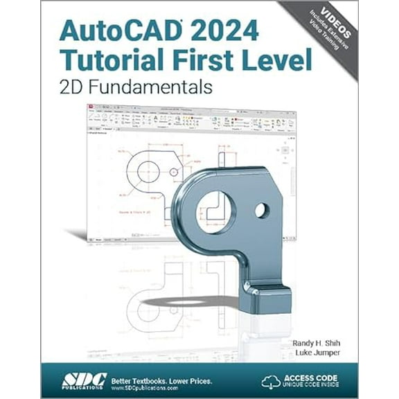 Pre-Owned AutoCAD 2024 Tutorial First Level 2D Fundamentals, 9781630575854, 1630575852, Paperback,