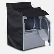 AKEfit Washing Machine Cover Waterproof, Fit for Outdoor Top Load and Front Load Dryer/Washer Machine Black