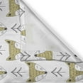thumbnail image 3 of Ambesonne Cartoon Kitchen Curtains, Sleeping Foxes, 55"x39", Beige Black and White, 3 of 3