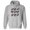 Grey, variant on Skulls and Bows Hoodie Sweatshirt Unisex Large White