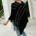 thumbnail image 4 of Shawl Wraps For Women Dressy, Womens Sotf Knit Tassel Solid Color Warm Cloak Scarf Wraps For Evening Weddings Party Spring Saving Clearance, 4 of 6