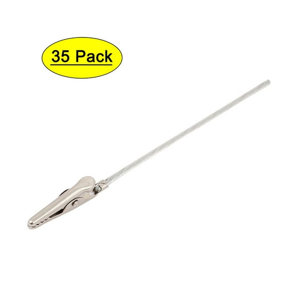 Uxcell Non-insulated Electric Test Crocodile Metal Alligator Clips 120mm Long 35pcs