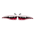 thumbnail image 1 of Yeacher Car Door Shark's Mouth Sticker Universal Auto Body Side Stickers Vinyl Waterproof Modified Decal, 1 of 7