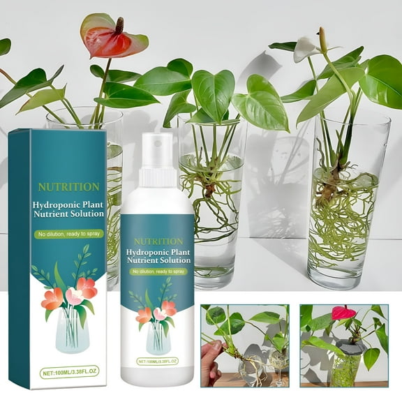 BANIRO 100ml Hydroponic Plant Nutrient Solution Liquid Pot Flower Fertilizer Vegetable Hydroponic Nutrient Solution