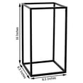 thumbnail image 2 of Balsa Circle 2 Pieces 16" Black Matte Metal Geometric Rectangular Stands Flower Vase Holders, 2 of 8