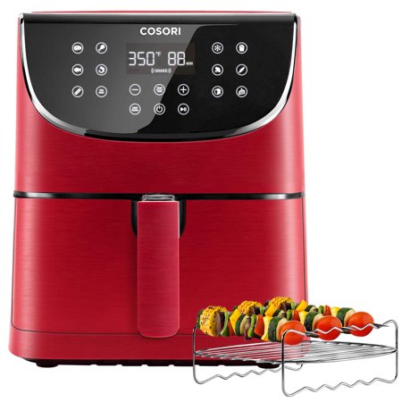 COSORI Air Fryer(100 Recipes, Rack & 5 Skewers),5.8QT Electric Hot Air Fryers Oven