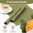 thumbnail image 3 of Vaukki PVC Placemats Set of 6 Heavy Duty Heat Resistant Washable Table Mats for Dining Table, Green, 3 of 8