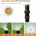 Quick Snap Sprinkler 360° Rotating Automatic Irrigation System Garden