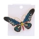 thumbnail image 1 of Broche de mariposas, alfiler de aleación colorido con diamantes de imitación, joyería para abrigo, suéter, decoración, azul, 1 of 8