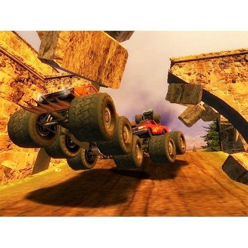Monster Truck Mayhem Game for Nintendo Wii with Wheel Controller