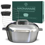 MAGNAWARE Cast Aluminum Oval Dutch Oven - Lightweight Cajun Cookware 5 Quart (11 inch)