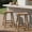 BROWN, variant on CIOKEA 29'' Bar Stools set of 2, All-Weather Durable Heavy Duty HDPE Stools with Footrest, Waterproof Patio Seats Modern Bar Height Stools for Indoor/Outdoor, Dark Bule