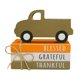 thumbnail image 3 of Decoración de otoño, estatua de coche de Acción de Gracias, libros de madera, adorno decorativo para estantería para bienvenida a, 3 of 9