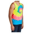 thumbnail image 6 of Mens Cotton Tank Top Tie-Dye Sleeveless Shirt for Sports, Gym, Fitness Multi Color x-Large, 6 of 6