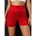 thumbnail image 7 of OVESPORT Women's Single/4-piece Sports Shorts, Fitness Motorcycle Yoga Seamless High Waisted And Hip Lifting Shorts, 7 of 7