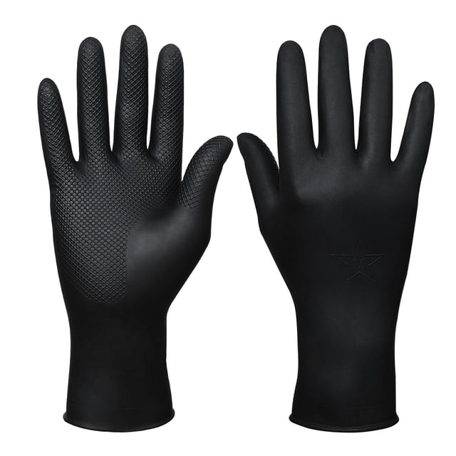 SHISUYAN Lot de 3 Accessoires de Coloration Capillaire Gants en Latex Sans Poudre Fini Texturé pour Usage en Salon