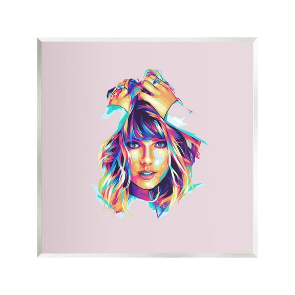 Stupell Industries Abstract Pop Star Abstract Painting Unframed Art Print Wall Art, 12 x 12