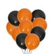 thumbnail image 1 of 100 piezas de globos de látex de Halloween, globos decorativos, suministros para fiestas, decoración de bar para fiestas en casa (naranja y negro), 1 of 5