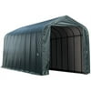 ShelterLogic 95844 15x40x16 Peak Style Shelter, Green Cover