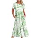 thumbnail image 2 of Vestido de Manga Corta para Mujeres Vestido de Verano de Cuello Redondo Impreso, Poliéster de Tamaño Verdadero Diario Y Vestido de Fiesta, 2 of 5
