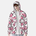 thumbnail image 2 of Fotbe Rose Flowers Chaqueta con Protección Solar UPF 50+ para Hombre y Mujer, Camisa con Capucha y Bolsillos-3X-Large, 2 of 7