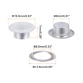 thumbnail image 2 of Unique Bargains 100PCS Grommets Eyelets 3/10 Inch (8mm) ID Hole Metal Self Backing Eyelet with Washers for Leather White, 2 of 7