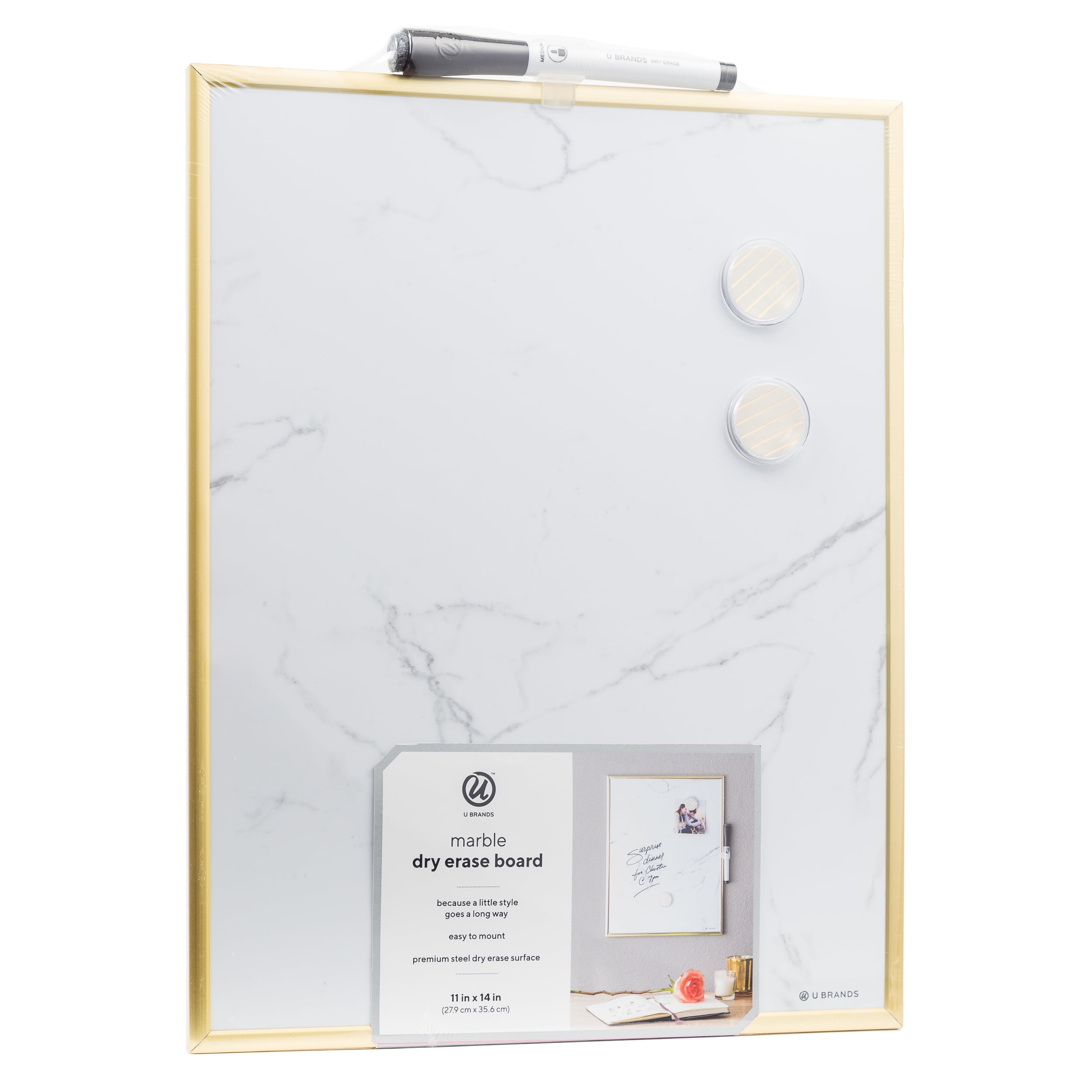 Magnetic Whiteboard Marker fermafogli Home Office Gold Gift 384 