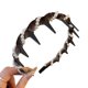 thumbnail image 2 of Pisexur Belleza Maquillaje Diadema vintage con cuentas onduladas de terciopelo y perlas artificiales de cráneo altopara mujeres y hombres, 2 of 2